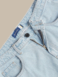 Bene Kleed Men Non Stretchable Pure Cotton Clean Look Mid Rise Baggy Fit Cargo Jeans