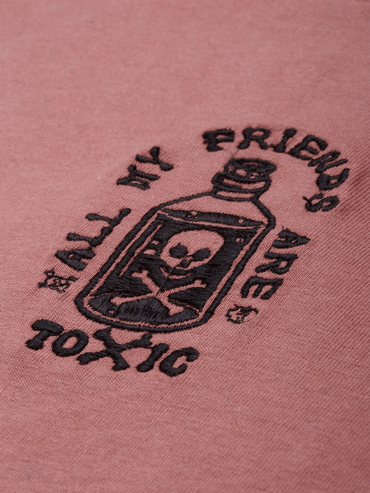 Difference of Opinion Men Graphic Embroidered Oversized T-shirt