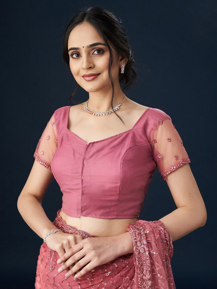 Saree Sulam Bunga kasee