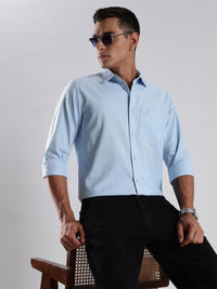 ADRO Standard Spread Collar Cotton Casual Shirt