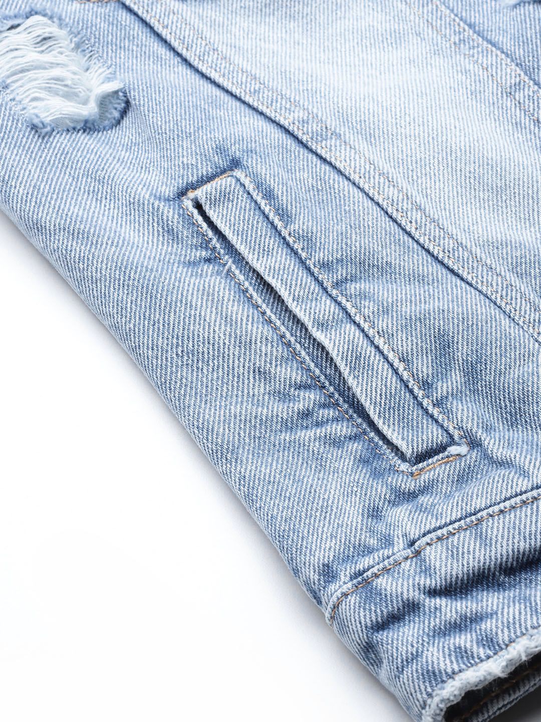 Monte Carlo Distressed Denim Jacket