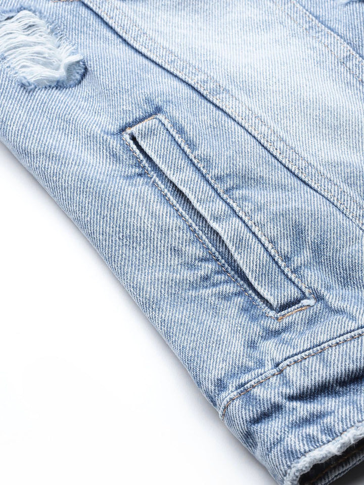 Monte Carlo Distressed Denim Jacket