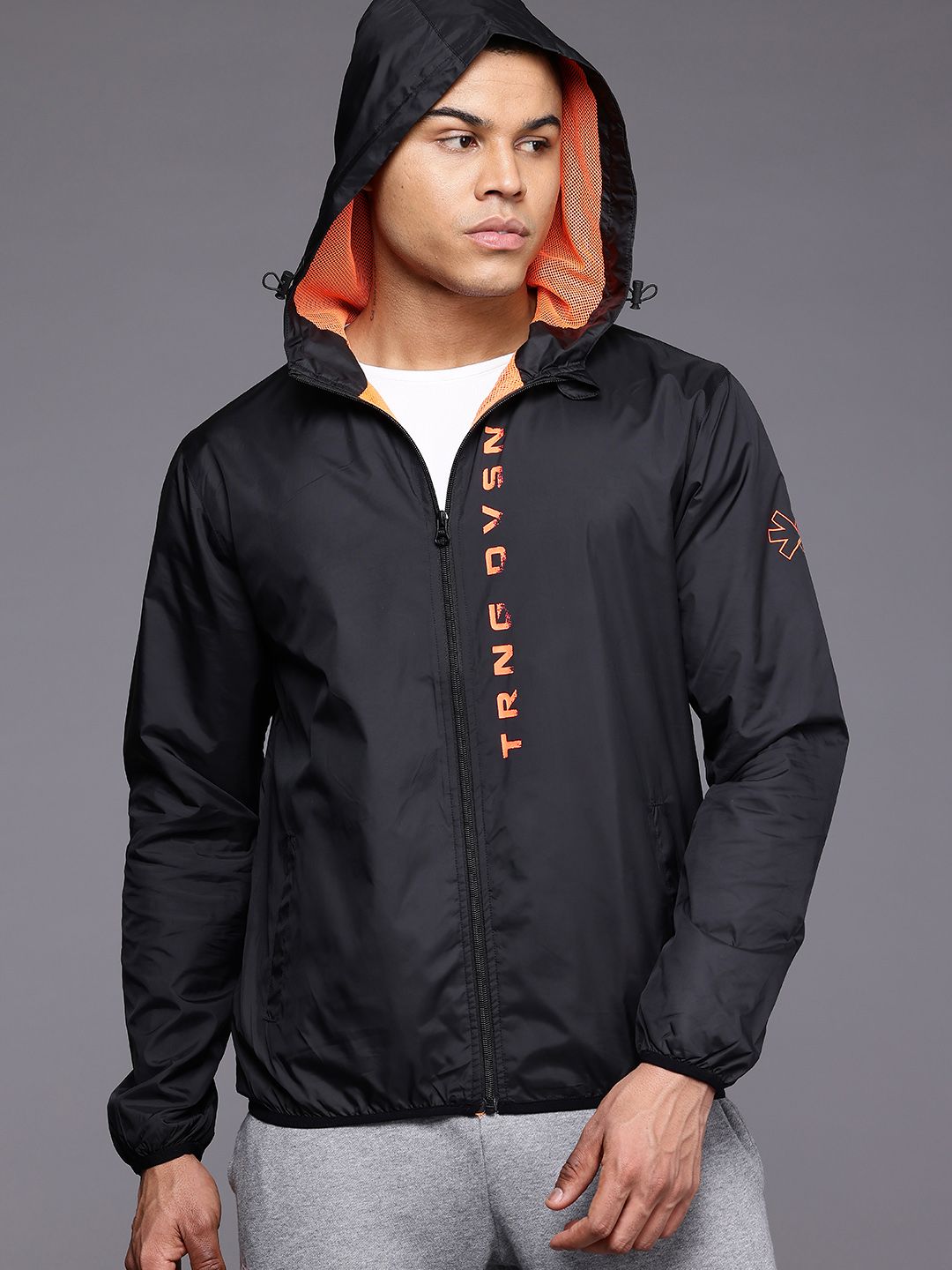 HRX by Hrithik Roshan Rapid-Dry Hooded Training Jacket