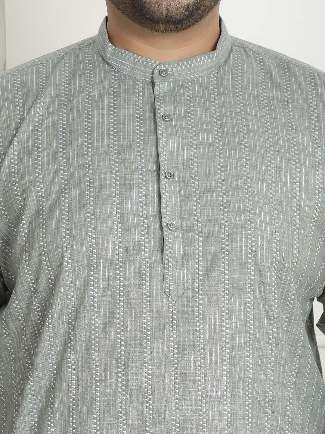 SOJANYA PLUS Geometric Embroidered Pure Cotton Kurta