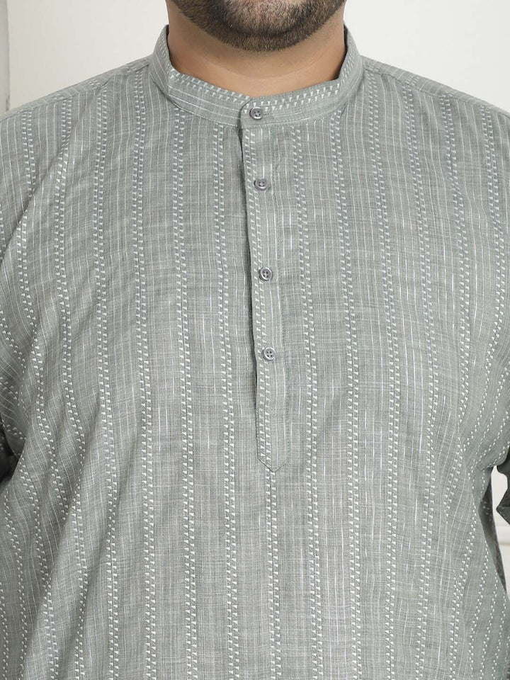 SOJANYA PLUS Geometric Embroidered Pure Cotton Kurta