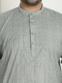 SOJANYA PLUS Geometric Embroidered Pure Cotton Kurta