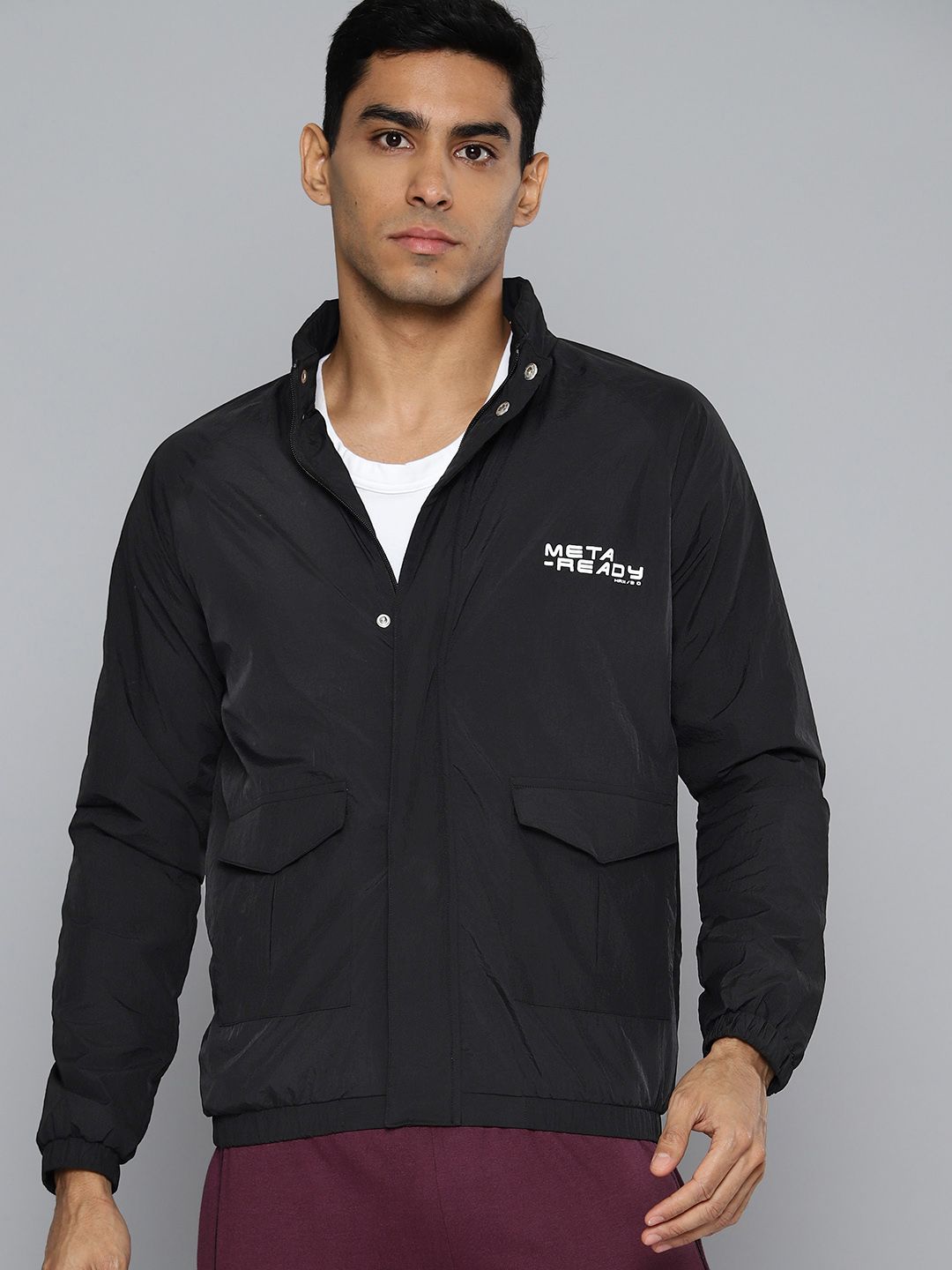HRX by Hrithik Roshan Typography Lifestyle Jacket