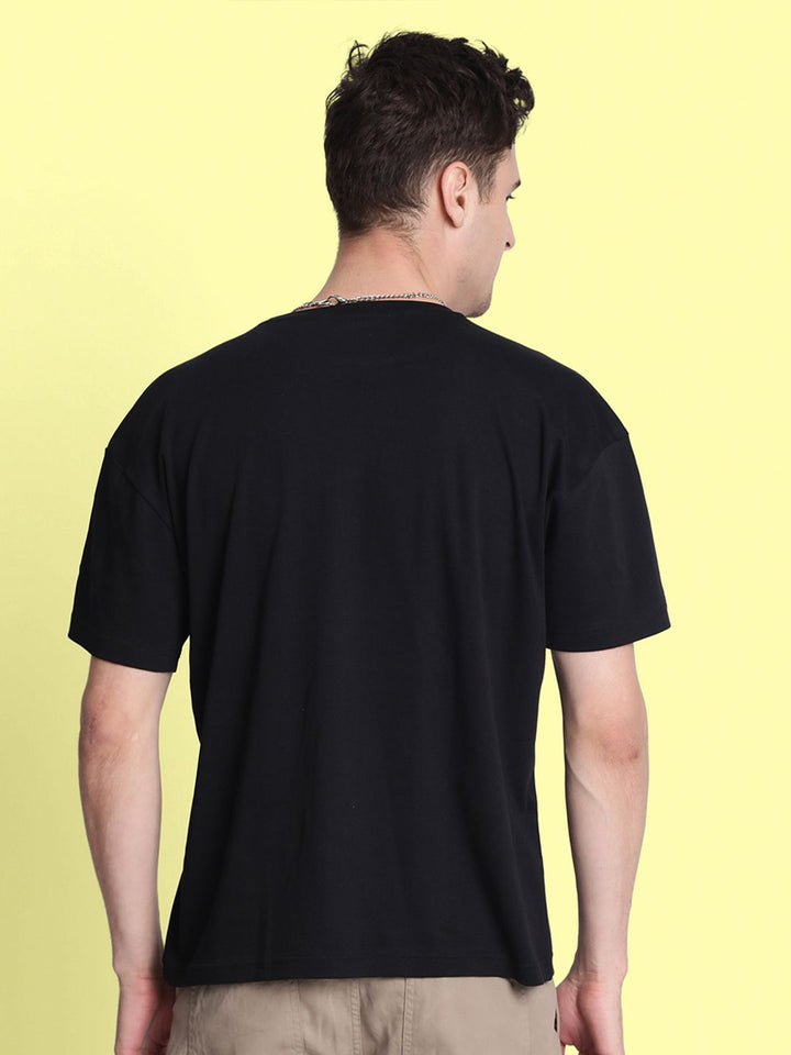 Bene Kleed Graphic Printed Round Neck Cotton Oversized T-shirt