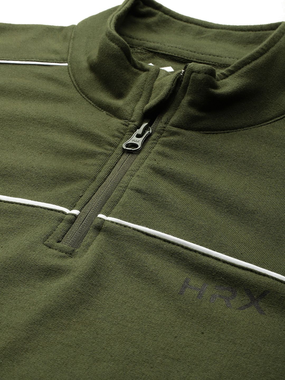 HRX by Hrithik Roshan Mock Collar Regular Longline Sweatshirt