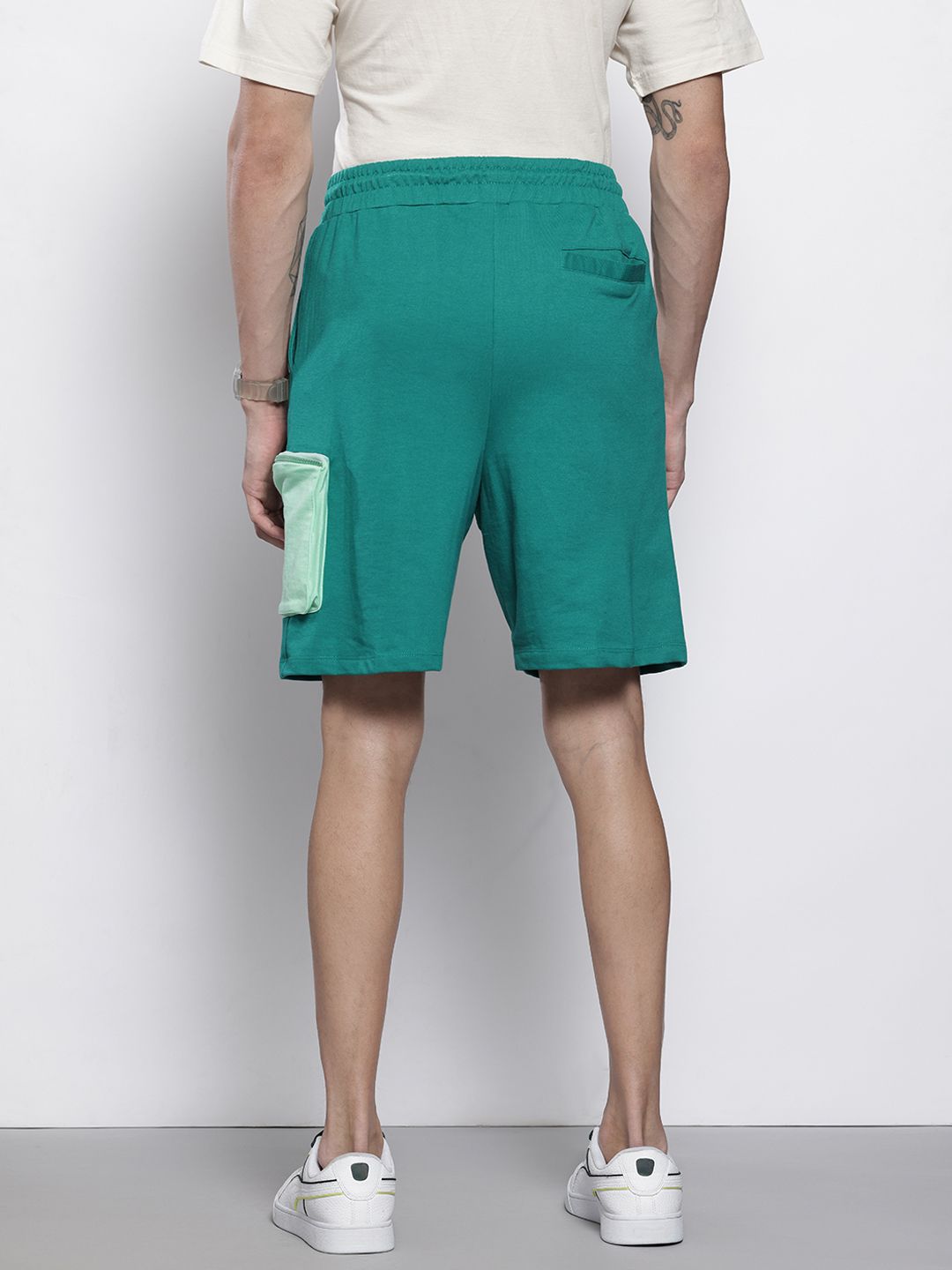 The Indian Garage Co Men Batman Printed Loose Fit Cargo Shorts