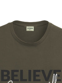 ADRO Men Typography Printed T-shirt