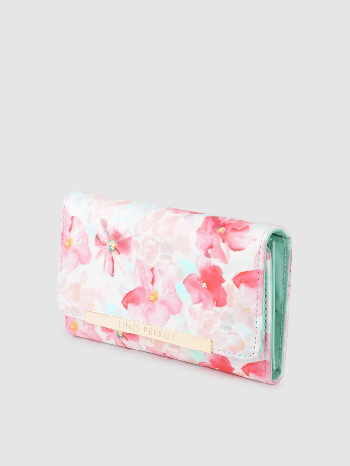 Lino Perros Women Floral Printed Three Fold Wallet
