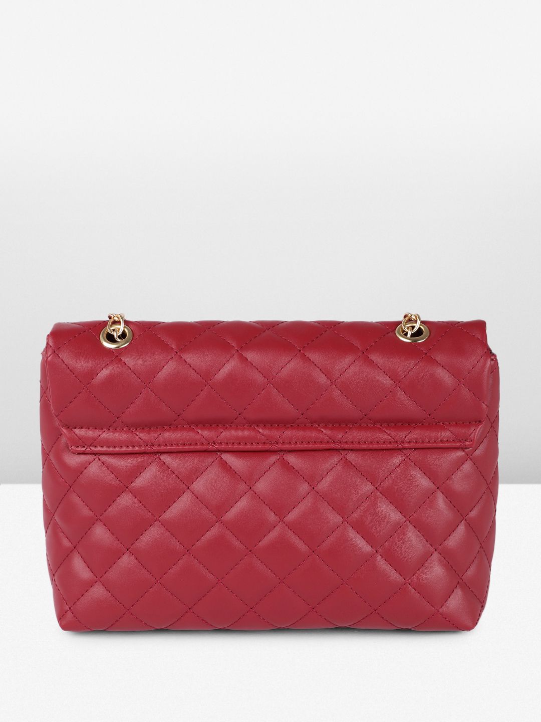 DressBerry Quilted Shoulder Bag with Chain Strap