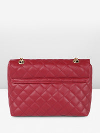 DressBerry Quilted Shoulder Bag with Chain Strap