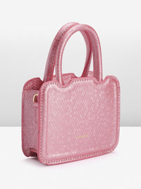 DressBerry Textured Structured Handheld Bag