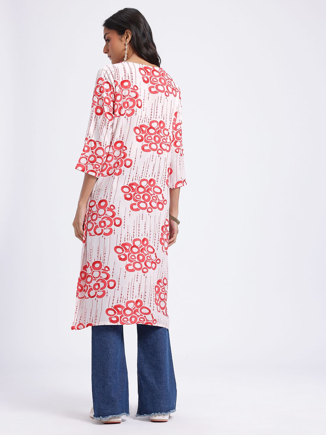 Anouk Printed Straight Kurta