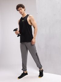 HRX by Hrithik Roshan Men Side Stripes Rapid-Dry Training Joggers