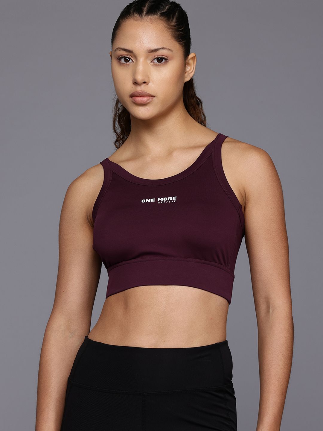 HRX by Hrithik Roshan Rapid-Dry Lightly Padded Running Workout Bra