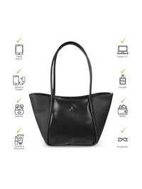 Mochi PU Structured Tote Bag with Fringed