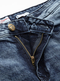 The Indian Garage Co Men Slim Fit Heavy Fade Stretchable Jeans