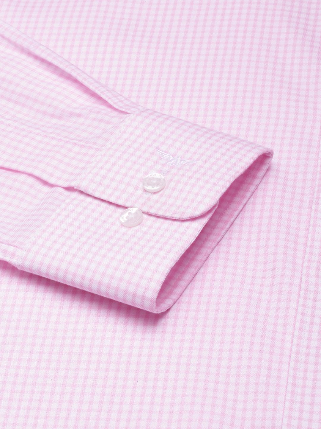 Park Avenue Slim Fit Grid Tattersall Checked Pure Cotton Formal Shirt