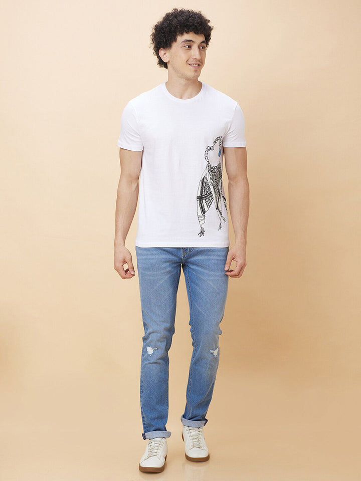 Being Human Graphic Printed Round Neck T-shirt
