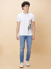 Being Human Graphic Printed Round Neck T-shirt