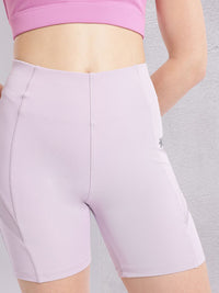 HRX by Hrithik Roshan Women Mid-Rise Above Knee Running Tights with Reflective Elements