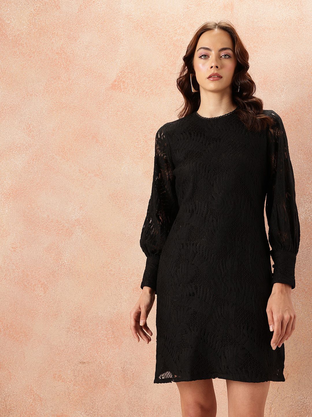 all about you Self Design Sheath Dress