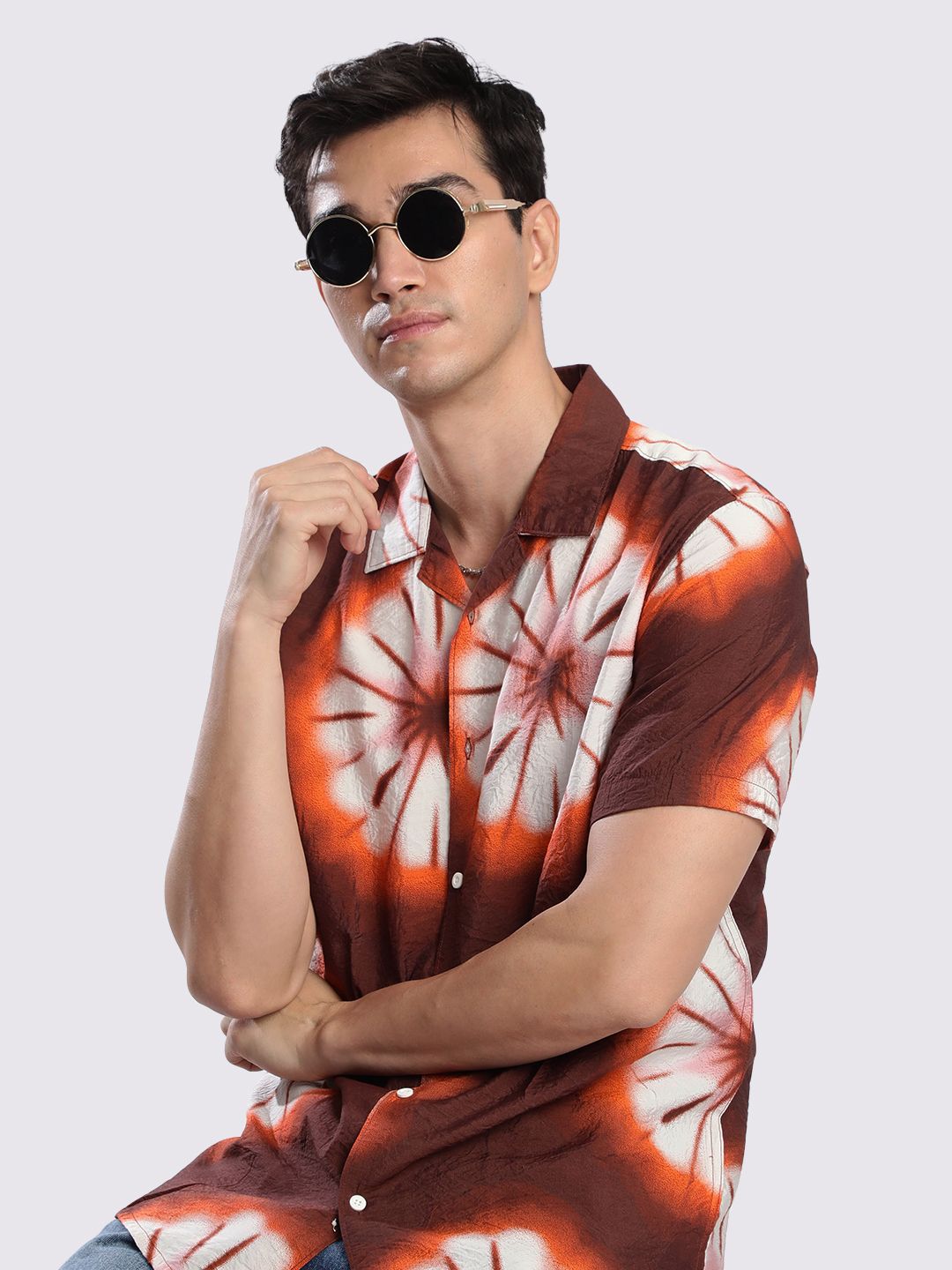 Bene Kleed Men Tie & Dye Casual Shirt