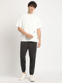 THE BEAR HOUSE Oversized Applique Design Crew Neck T-shirt