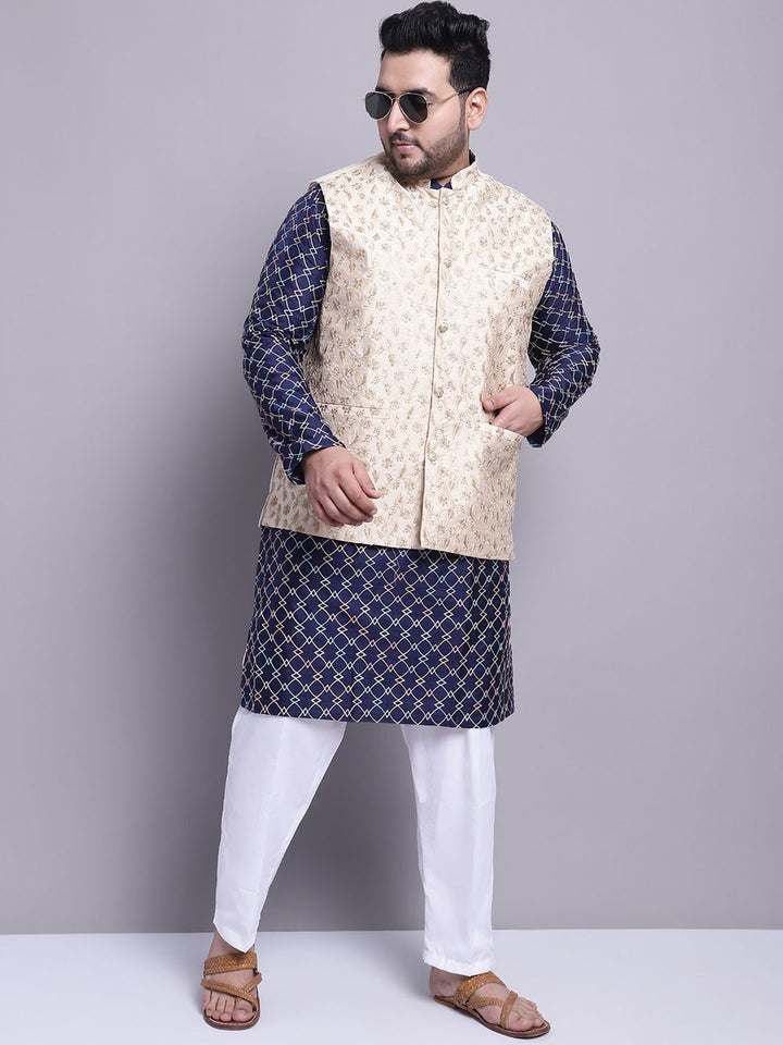 Kurta & Piyama Rekaan Tenun SOJANYA PLUS Dengan Nehrujacket
