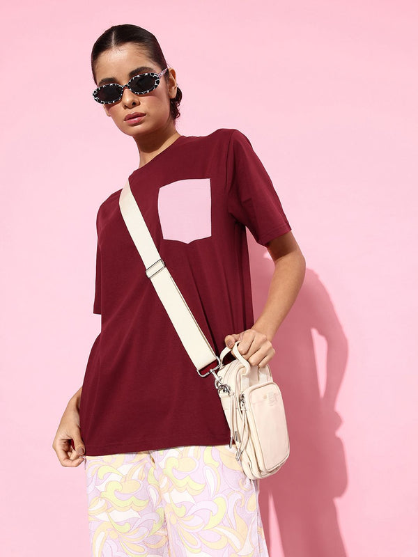 DILLINGER Women Pure Cotton Pockets T-shirt