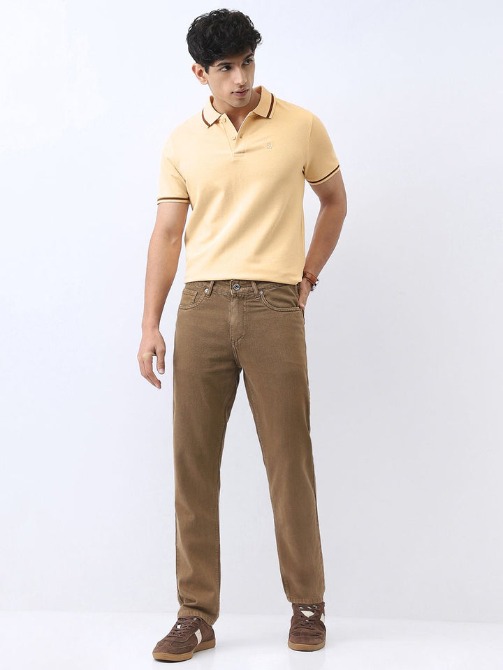Urbano Fashion Men Solid Regular Fit Half Sleeve Cotton Polo T-Shirt