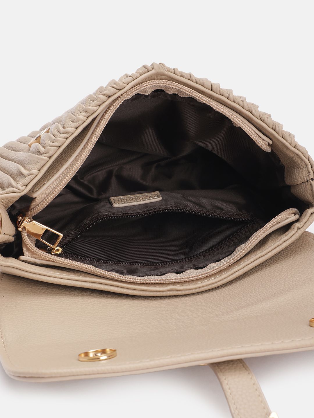DressBerry Structured Pleated Sling Bag