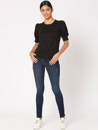 SPYKAR Women Blue Alicia Super Skinny Fit Low Distress Light Fade Jeans