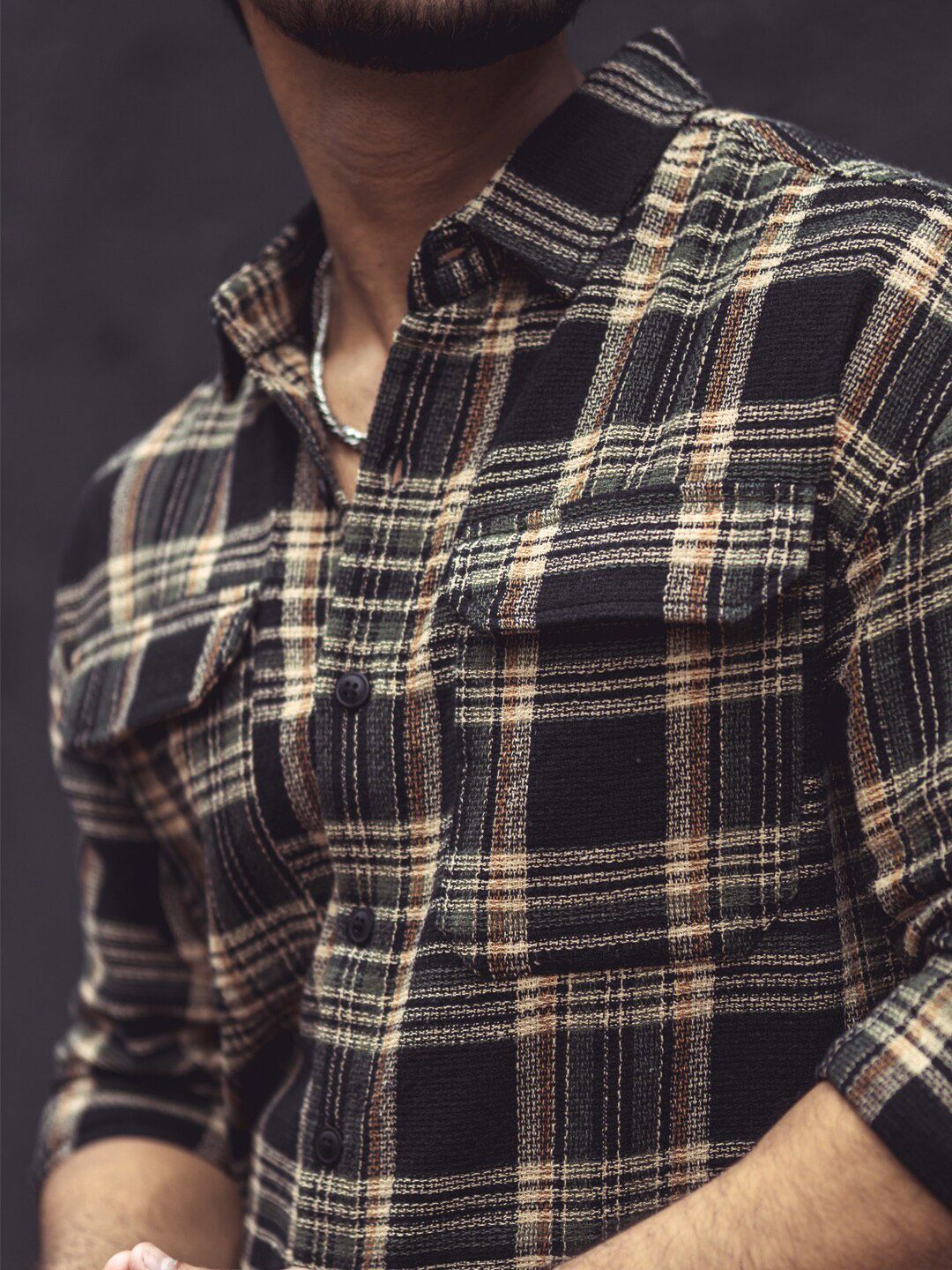 Powerlook India Regular Fit Tartan Checked Casual Shirt