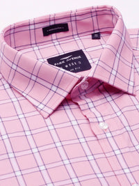 Park Avenue Men Slim Fit Opaque Checked Pure Cotton Formal Shirt