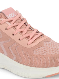 HRX by Hrithik Roshan Women Peach-Coloured & White Mesh Running Shoes