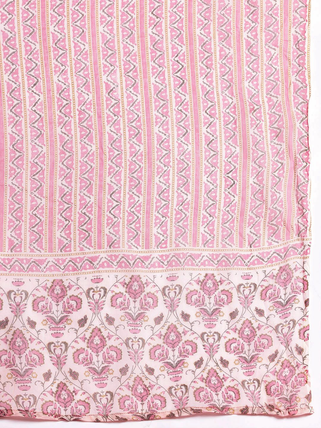 Anouk Ethnic Motifs Printed Pure Cotton Kurta with Trousers & With Dupatta