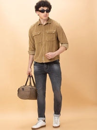 Being Human Men Slim Fit Micro Checks Opaque Striped Casual Shirt