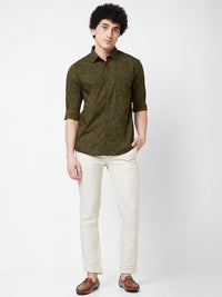 SPYKAR Floral Printed Cotton Casual Shirt