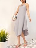DressBerry Chic Escapism Asymmetric Sheath Midi Dress