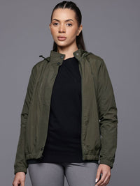 HRX by Hrithik Roshan Rapid-Dry Hooded Tailored Jacket