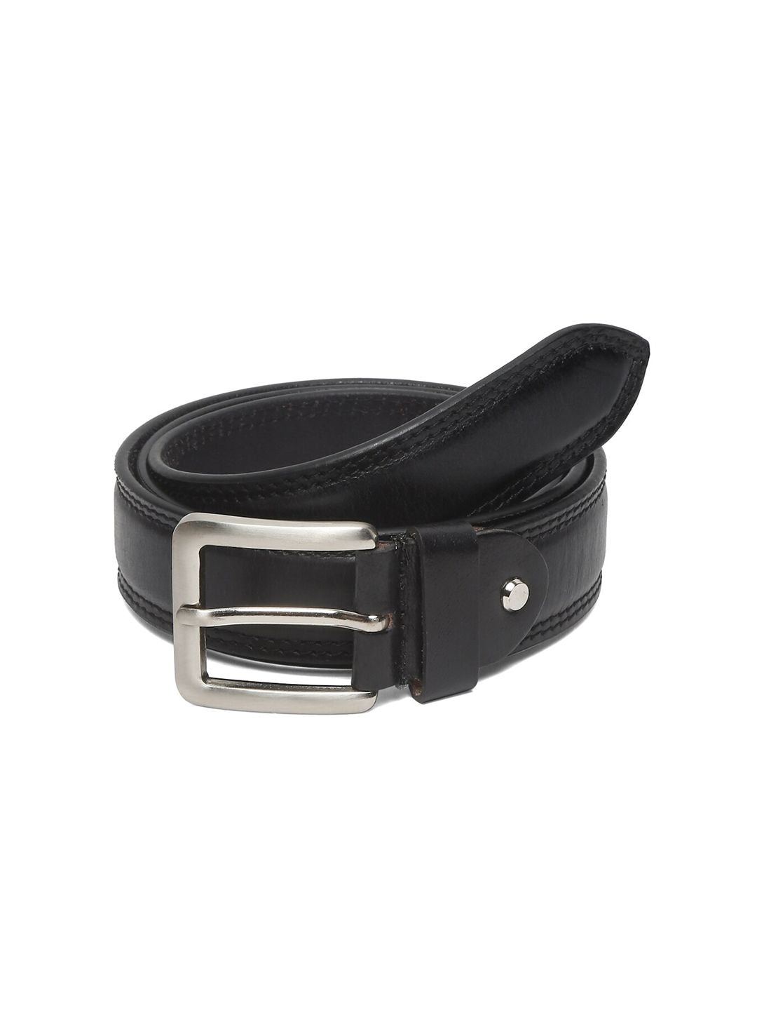 Teakwood Leathers Men Textured Leather Belt