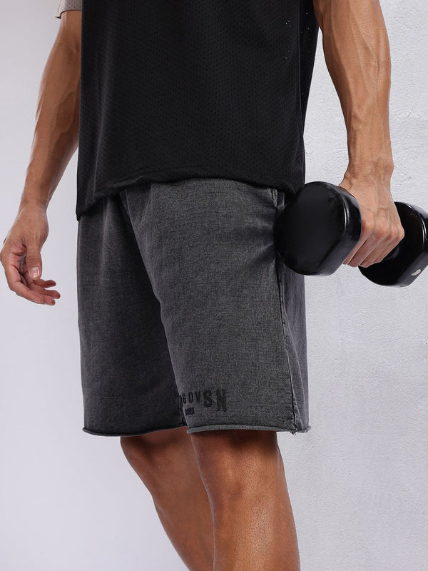 HRX by Hrithik Roshan Men Pure Cotton Washed Effect Training Shorts