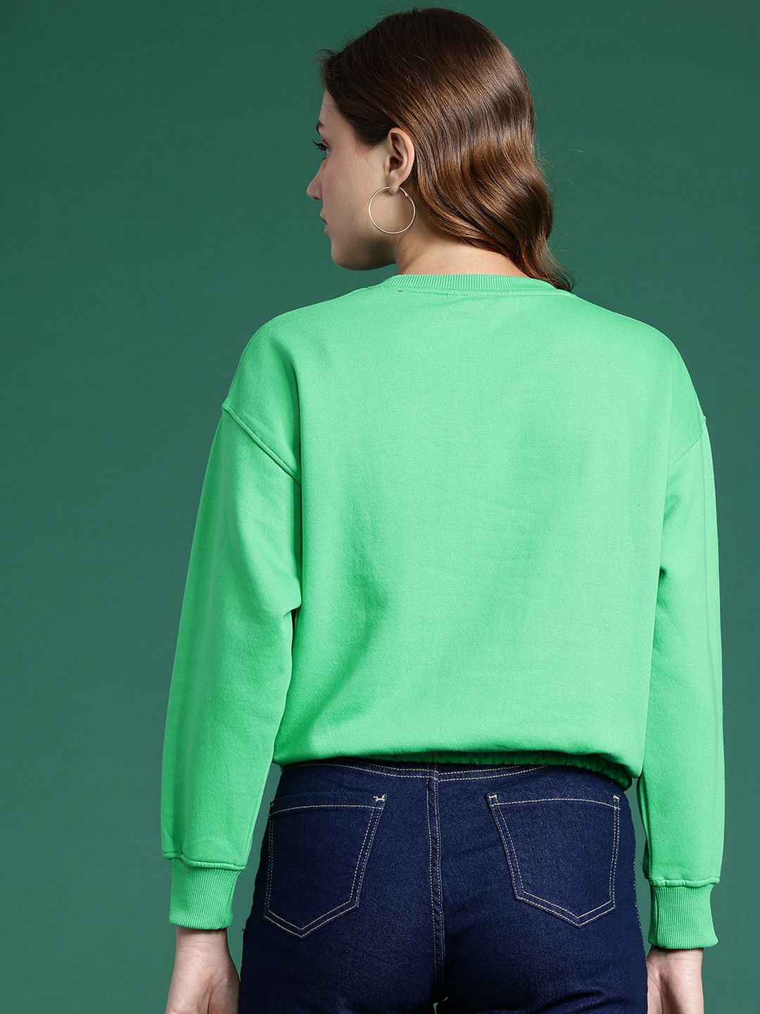 DressBerry Typography Print Sweatshirt