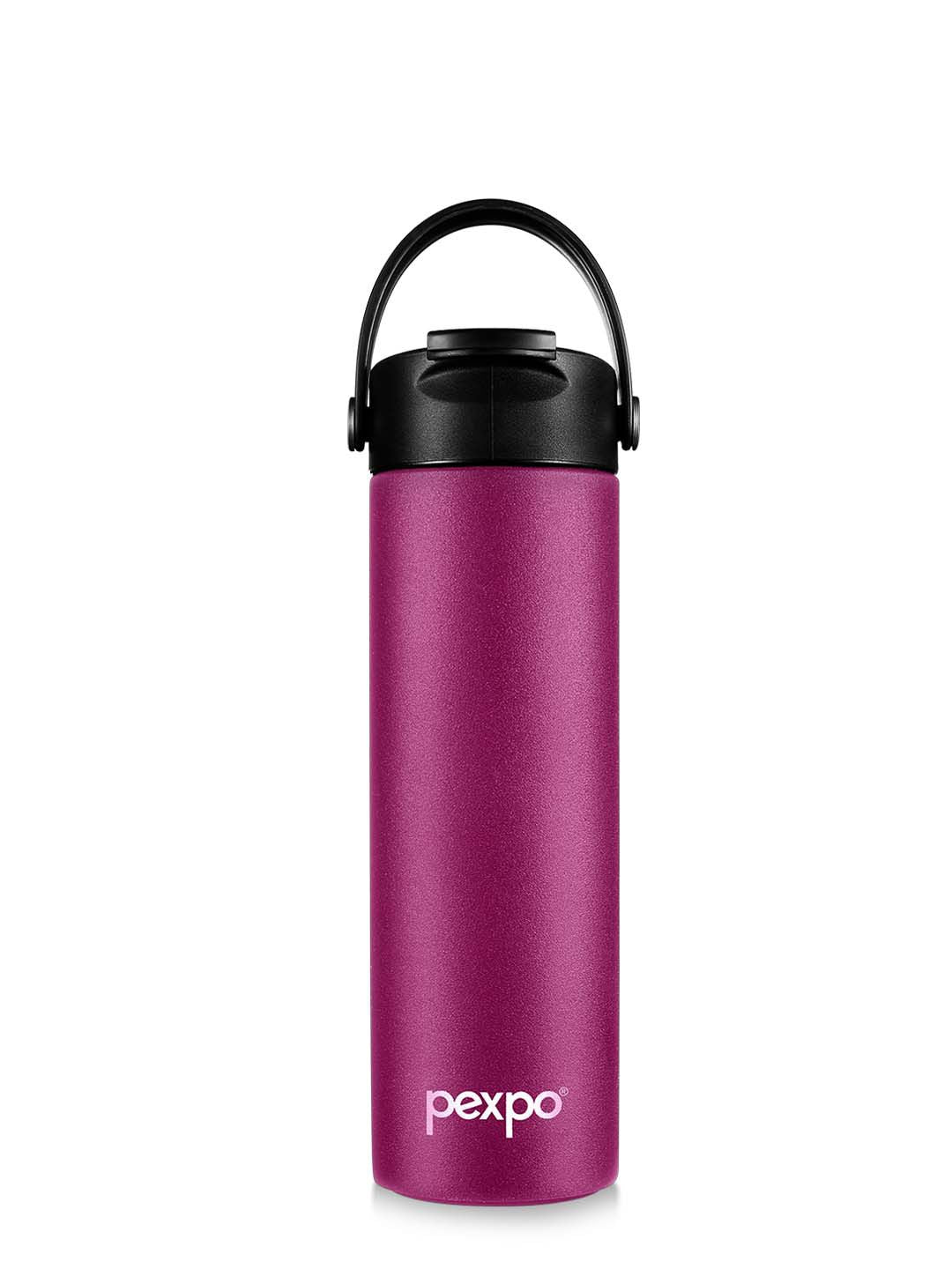 Pexpo Purple Plum TURKEY-ISI Certified Thermosteel Hot and Cold Flask Water Bottle 500ml