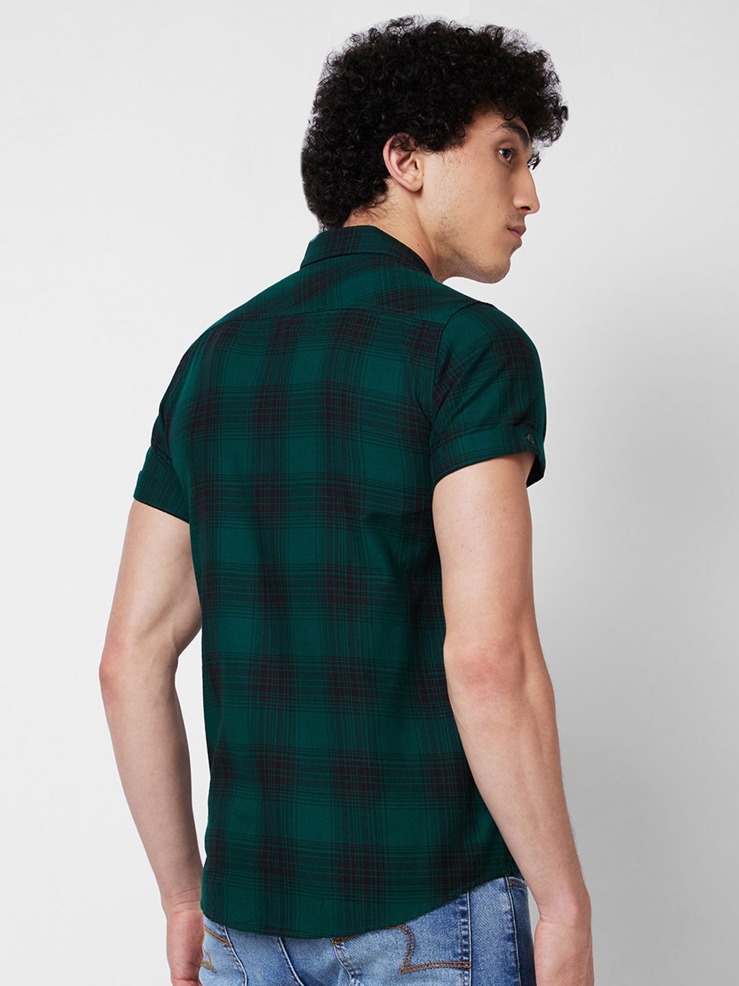 SPYKAR Tartan Checked Casual Shirt