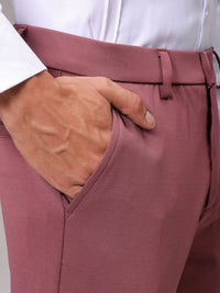 The Indian Garage Co. X Luxe Men Textured Slim Fit Chinos Trousers